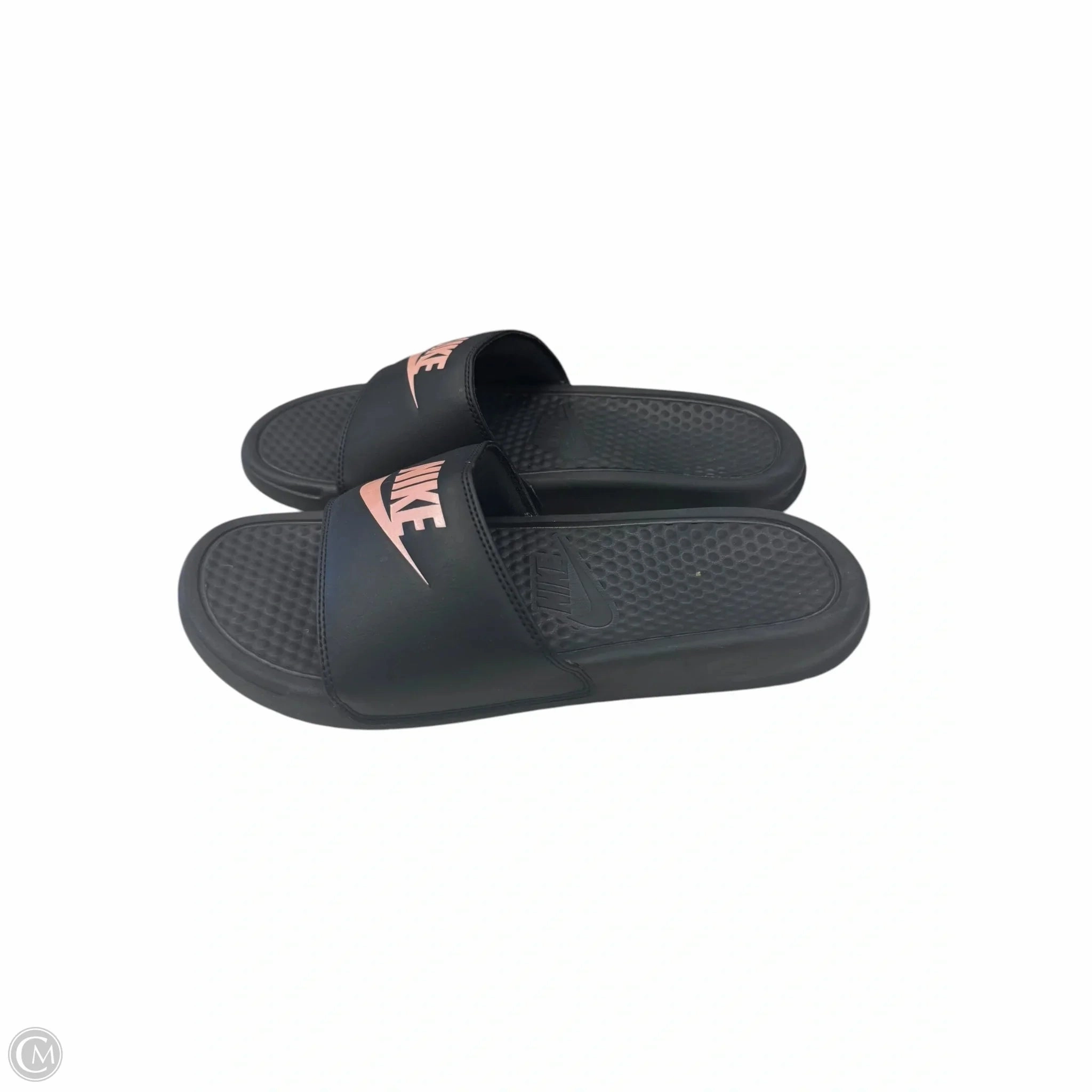 Sandals Flats By Nike In Black, Size: 9