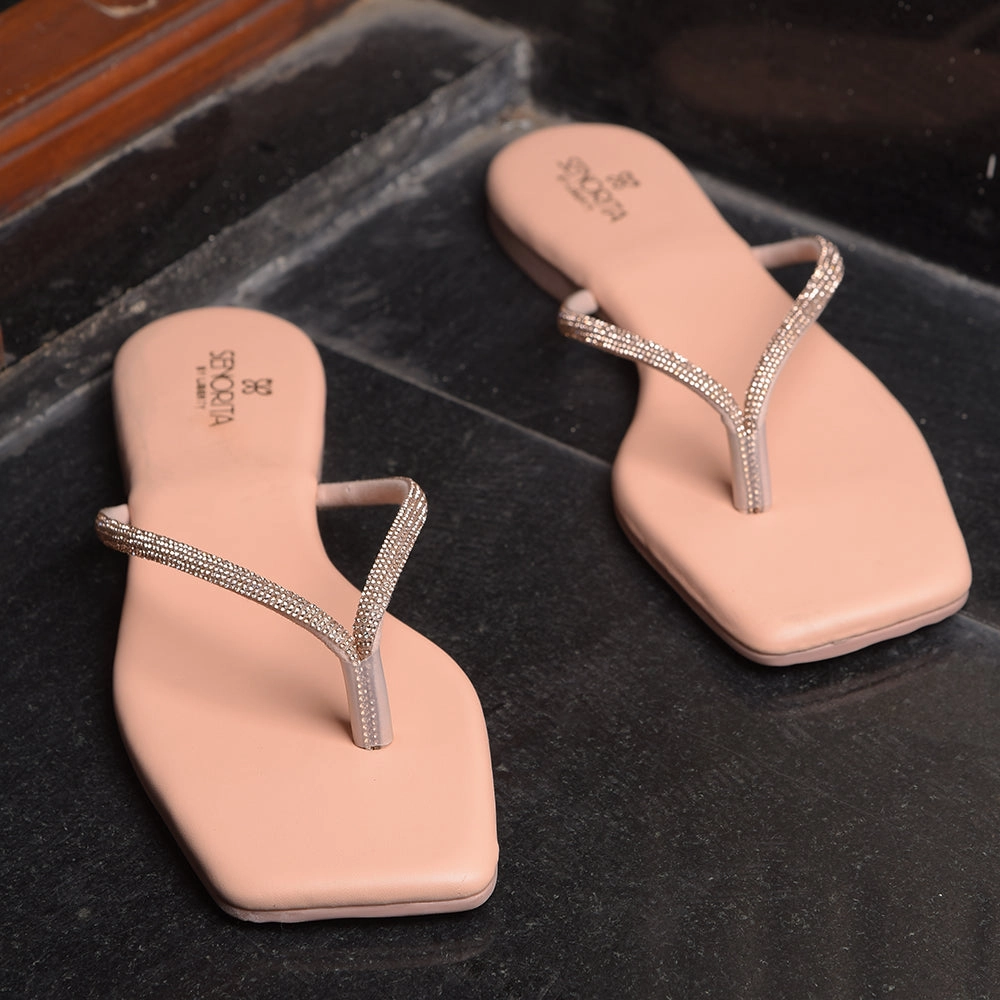 SENORITA By Liberty Women STY-50E Peach Casual Slippers