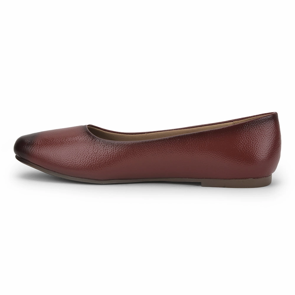 Senorita Casual (Cherry) Ballerina Shoes For Ladies MDL-51 By Liberty
