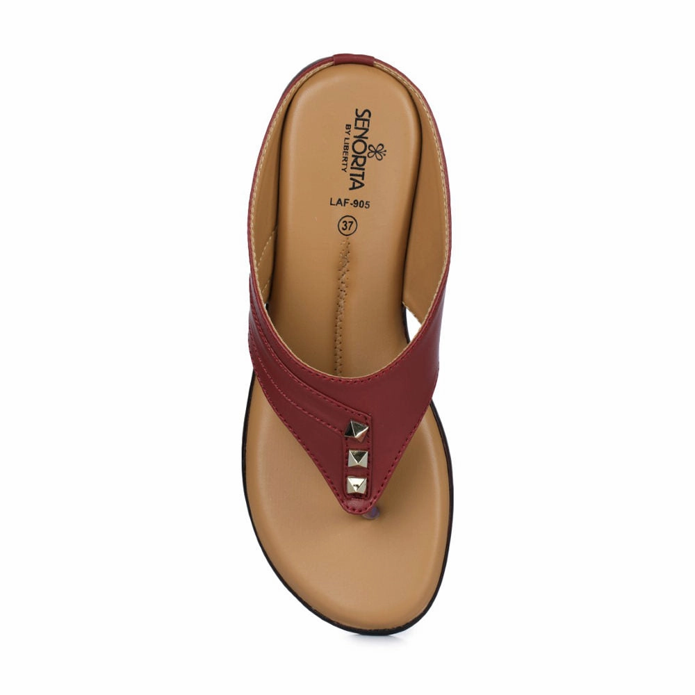 Senorita Casual (Cherry) Slipper For Women LAF-905 By Liberty