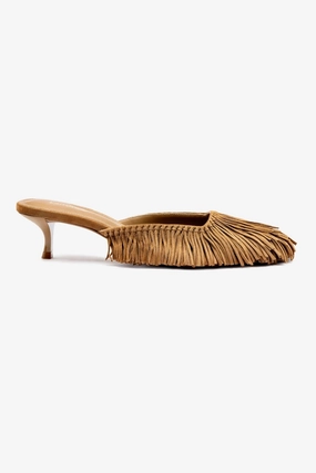 Sienna Mule In Tobacco Suede