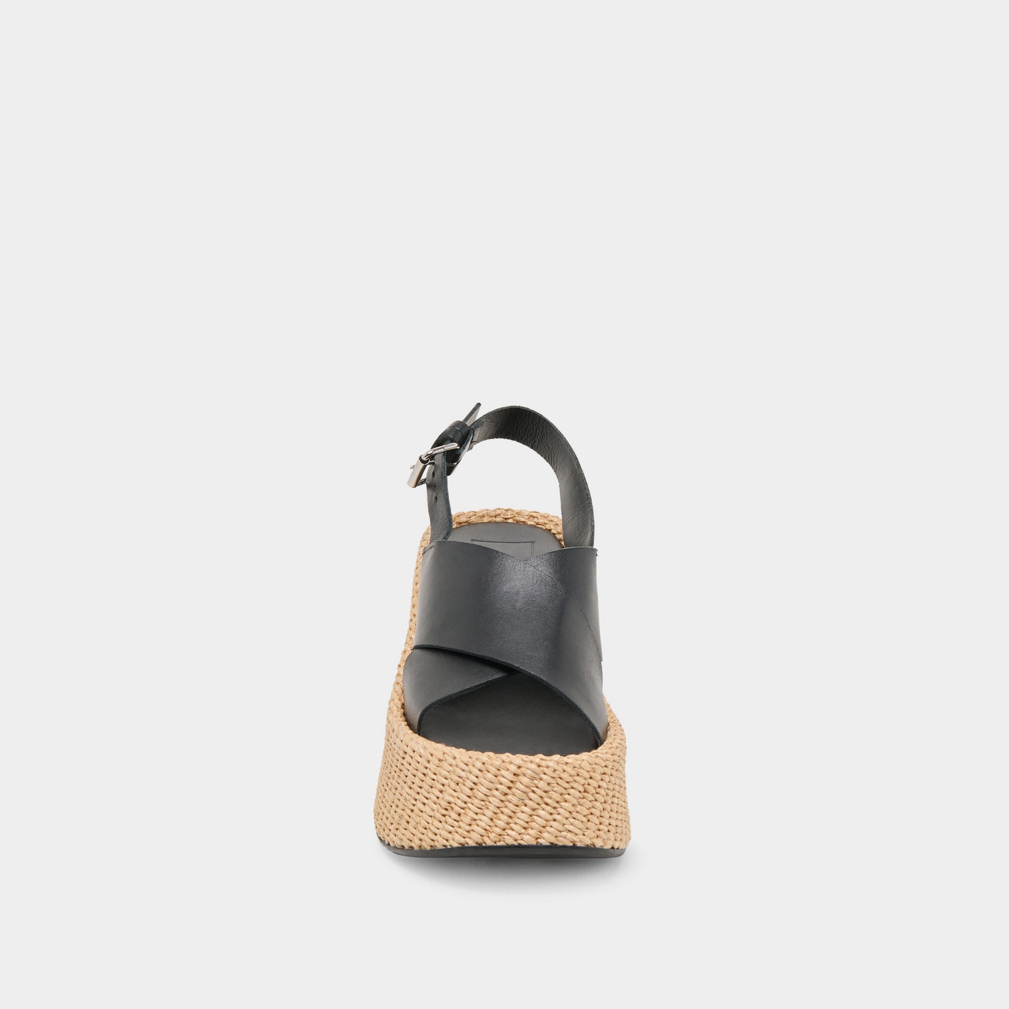 SKYLAR WEDGES BLACK LEATHER