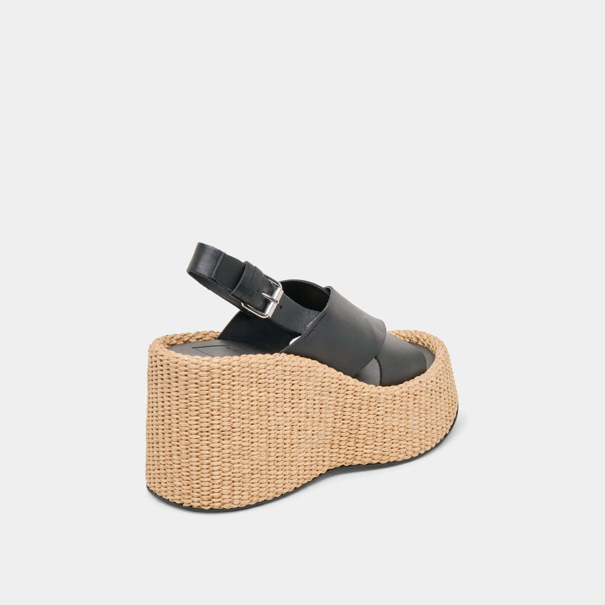 SKYLAR WEDGES BLACK LEATHER