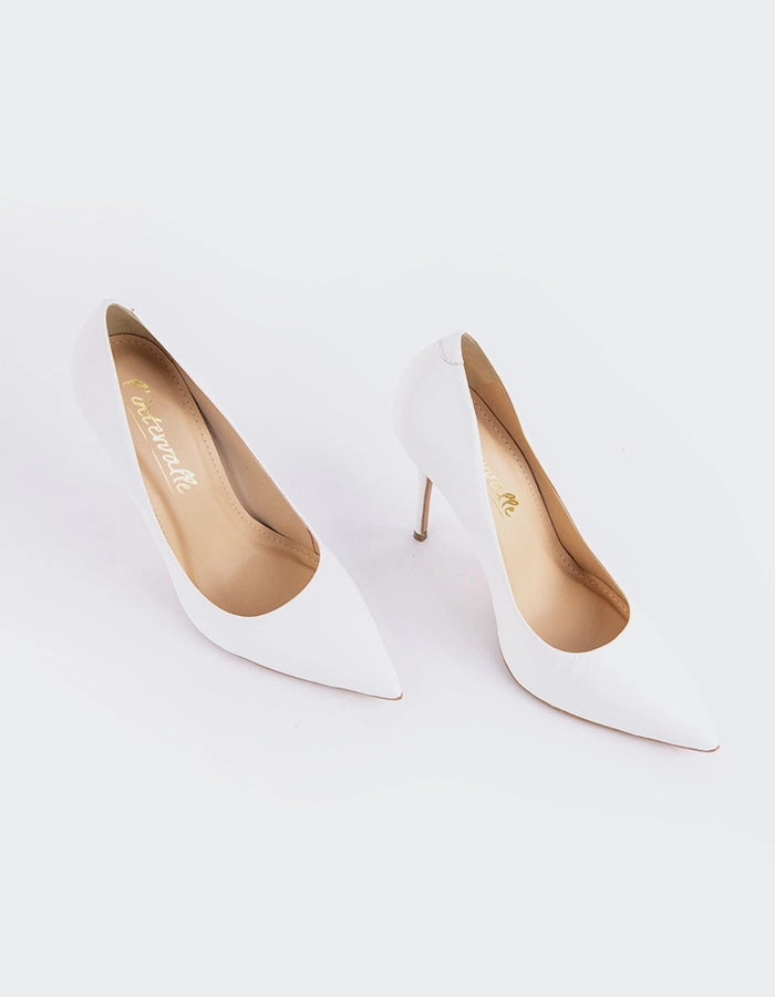 Teeva White Leather