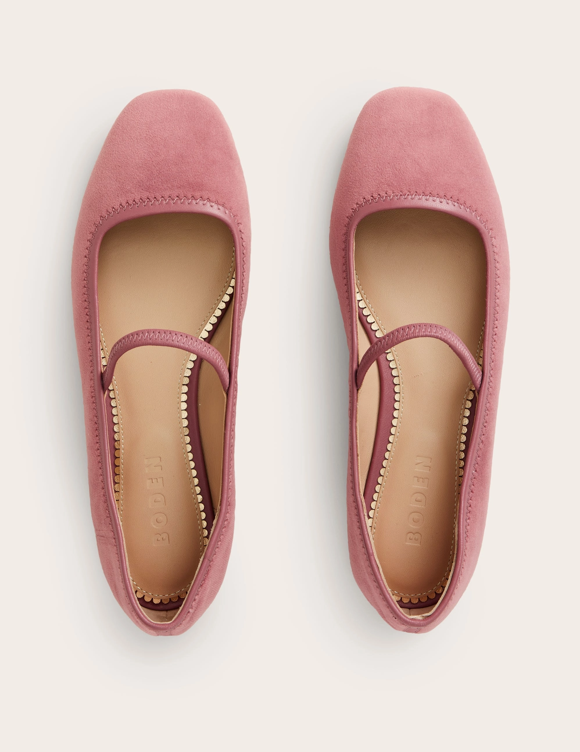 Thea Mary Jane Ballet Flats-Old Rose