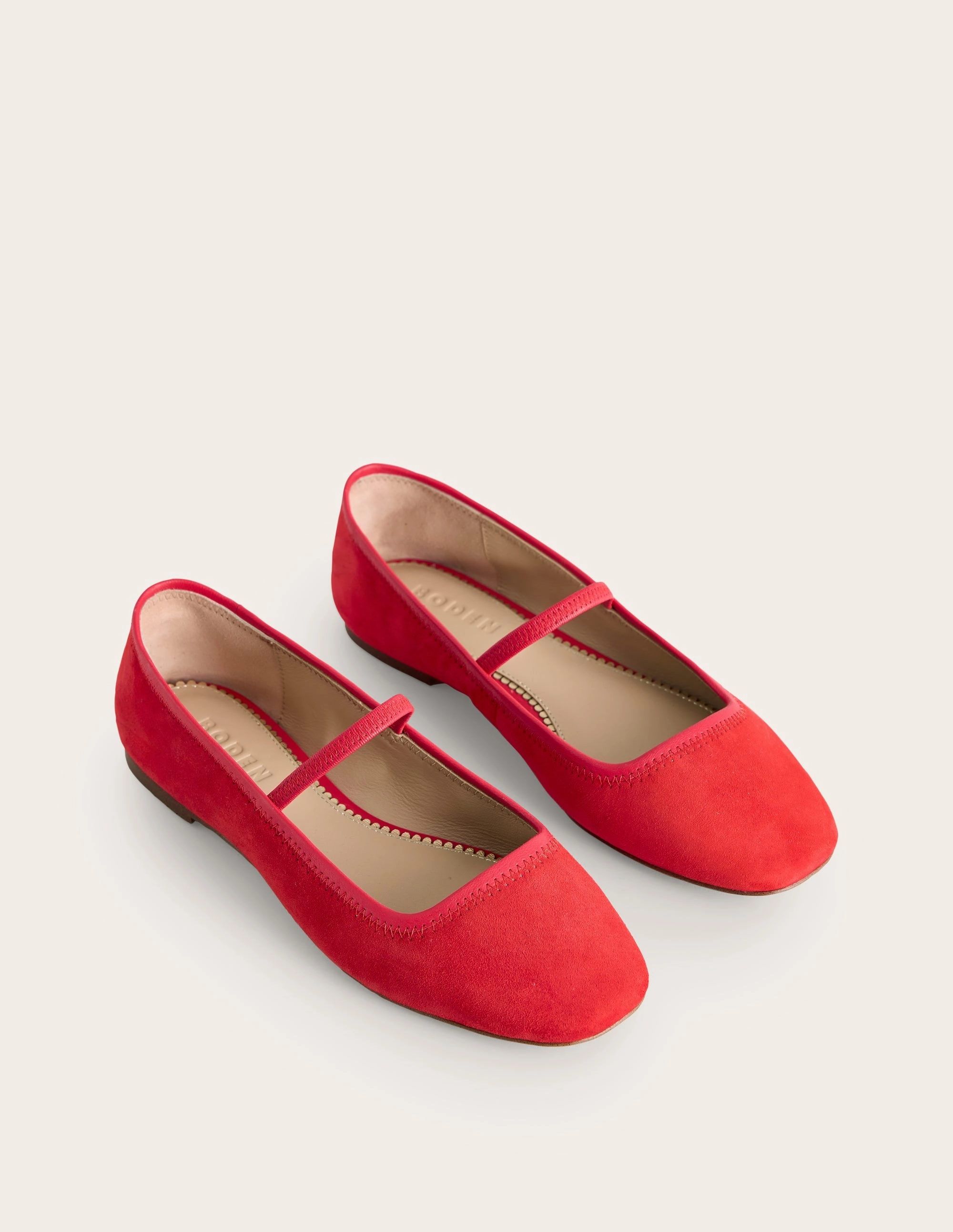 Thea Mary Jane Ballet Flats-Red