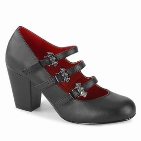 VIVIKA-38  Black Vegan Leather