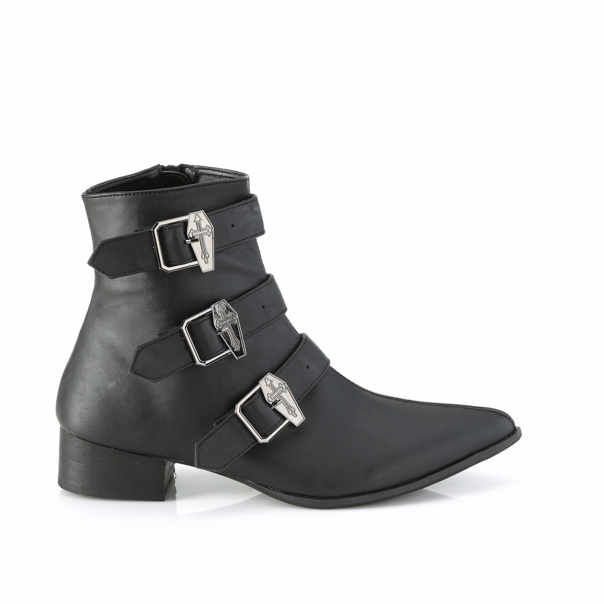 WARLOCK-50-C  Black Vegan Leather