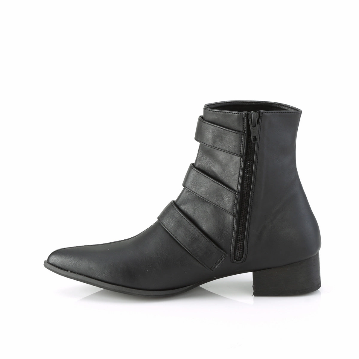WARLOCK-50-C  Black Vegan Leather