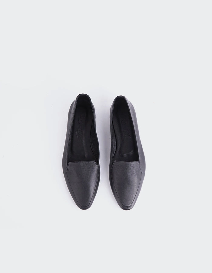 Winkle Black Leather