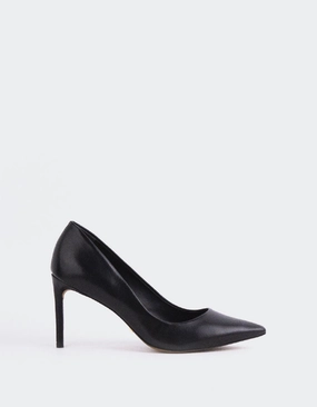 Zinnia Black Leather